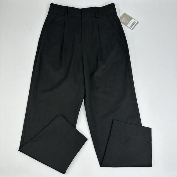 Everlane Women’s NWT Black The Tencel Way-High Taper Minimalist Pant 2/W28/L27 - Picture 1 of 13